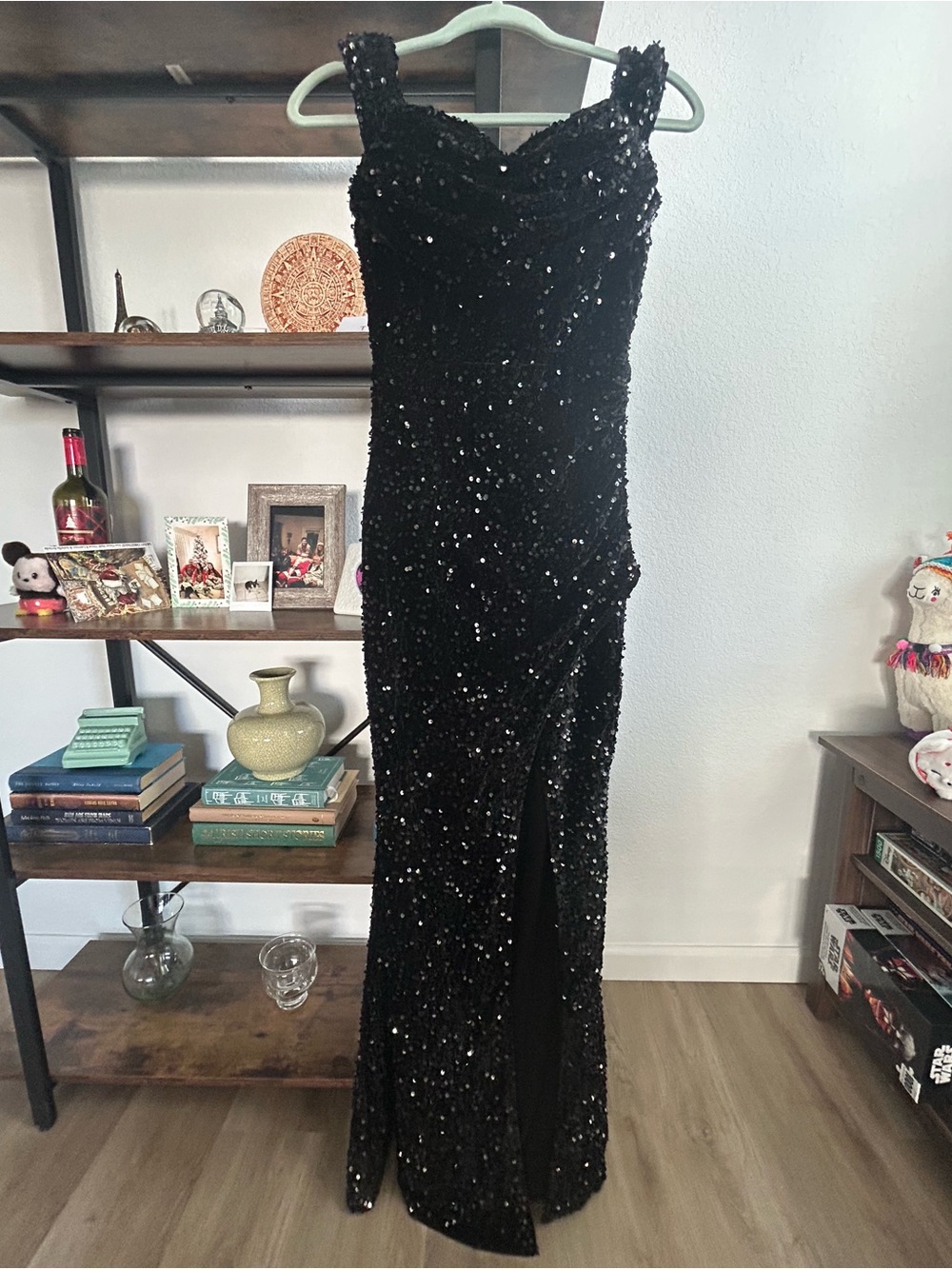 Bella & Bloom Black Sequin Dress